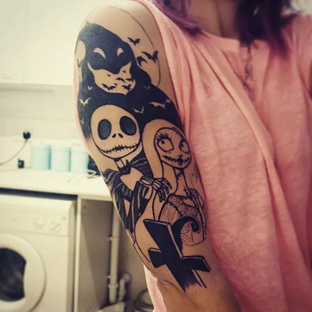 Jack and Sally Tattoo