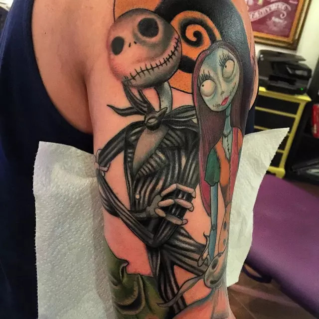 Jack and Sally Tattoo