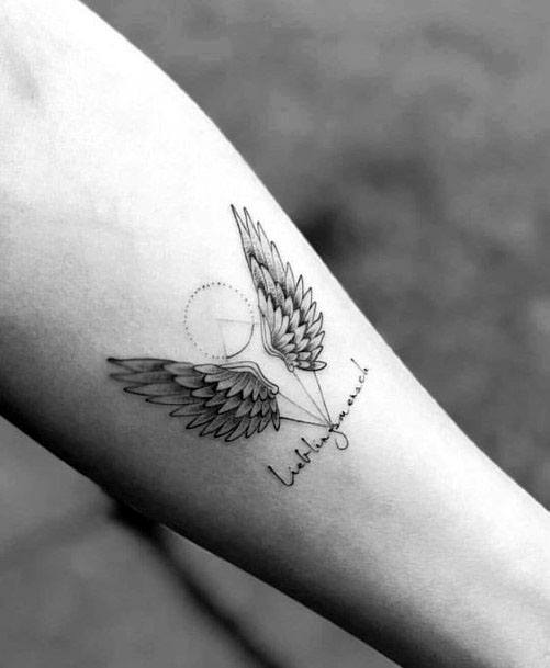 Tiny Angel Wings Tattoo