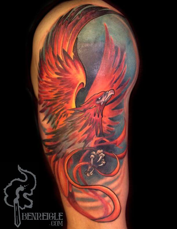 Phoenix Arm Tattoo