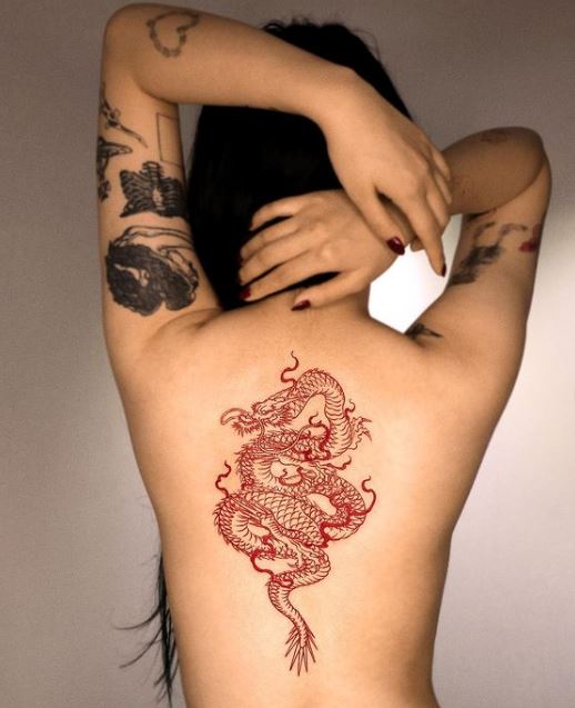 dragon sleeve tattoo