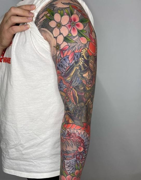 dragon sleeve tattoo