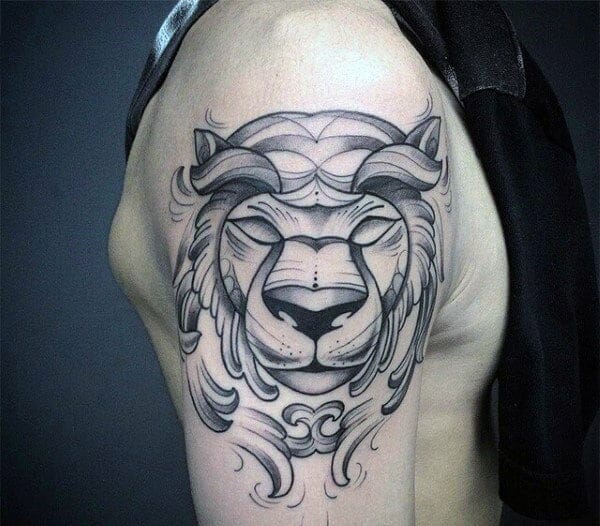 Simple Lion Tattoo