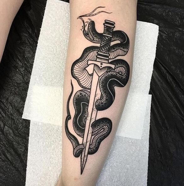 Snake Arm Tattoo