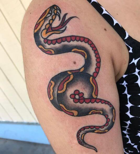 Snake Arm Tattoo