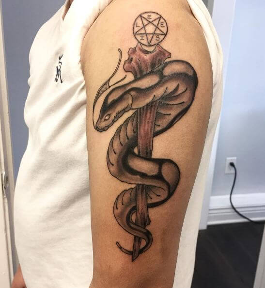 Snake Arm Tattoo