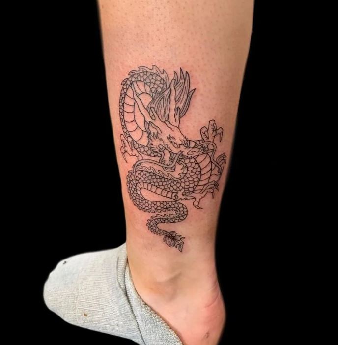 dragon sleeve tattoo