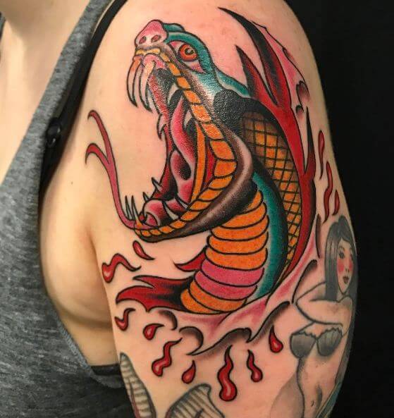 Snake Arm Tattoo