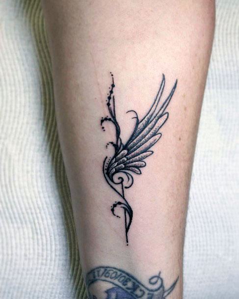 Tiny Angel Wings Tattoo