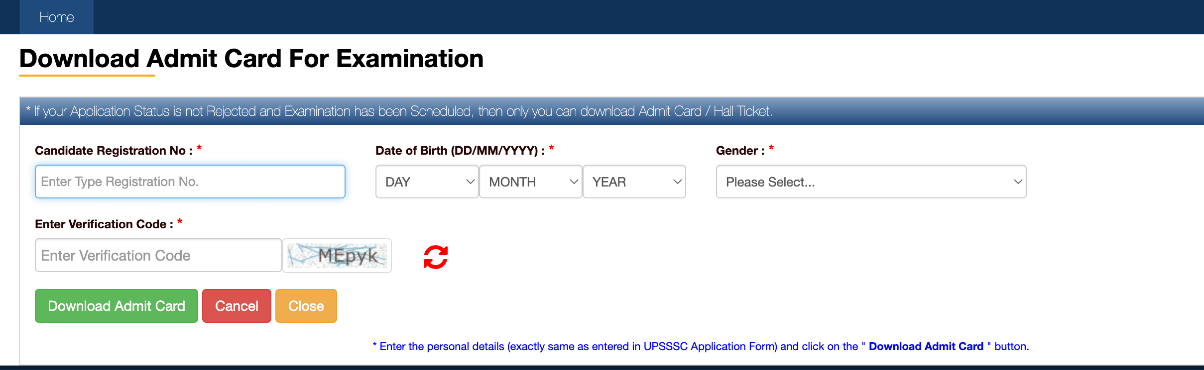 UPSSSC PET Admit Card 2022