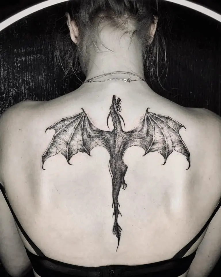 Medieval Dragon Tattoo