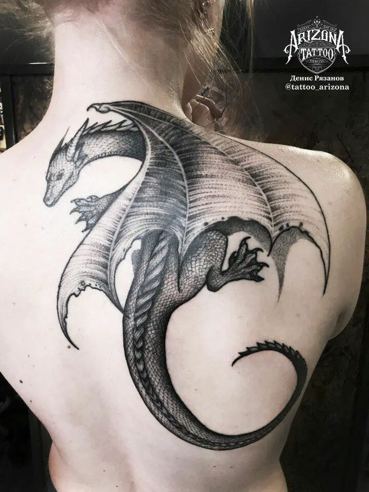 Medieval Dragon Tattoo