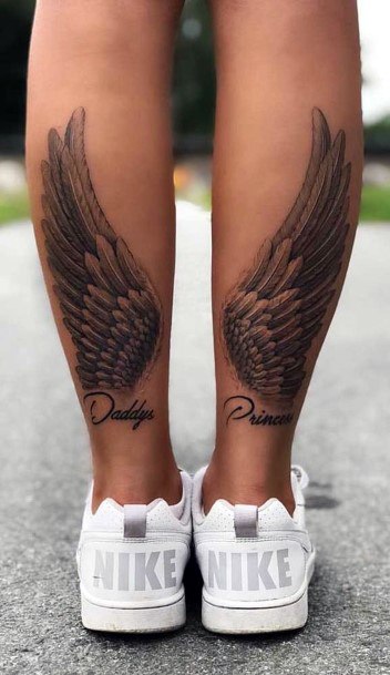 Tiny Angel Wings Tattoo