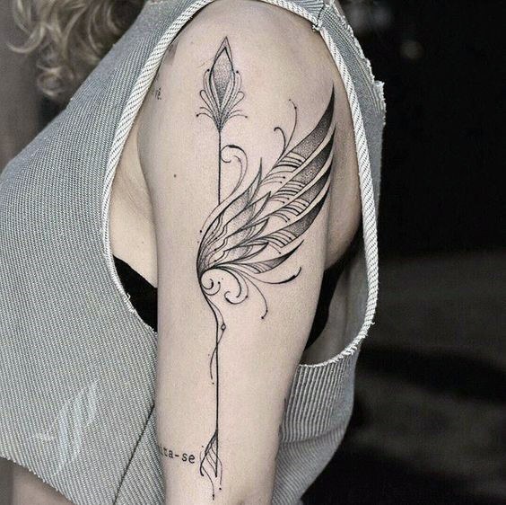 Tiny Angel Wings Tattoo