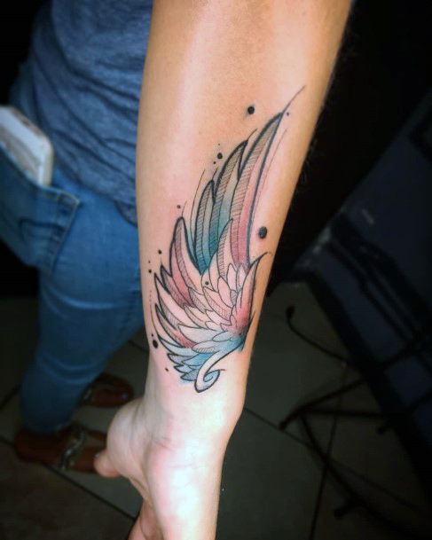 Tiny Angel Wings Tattoo