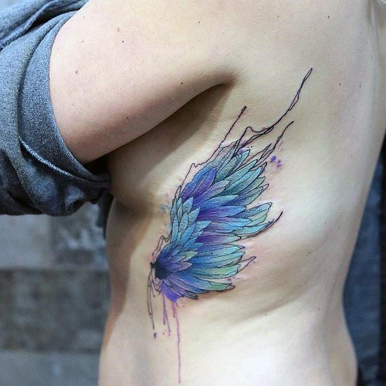 Tiny Angel Wings Tattoo