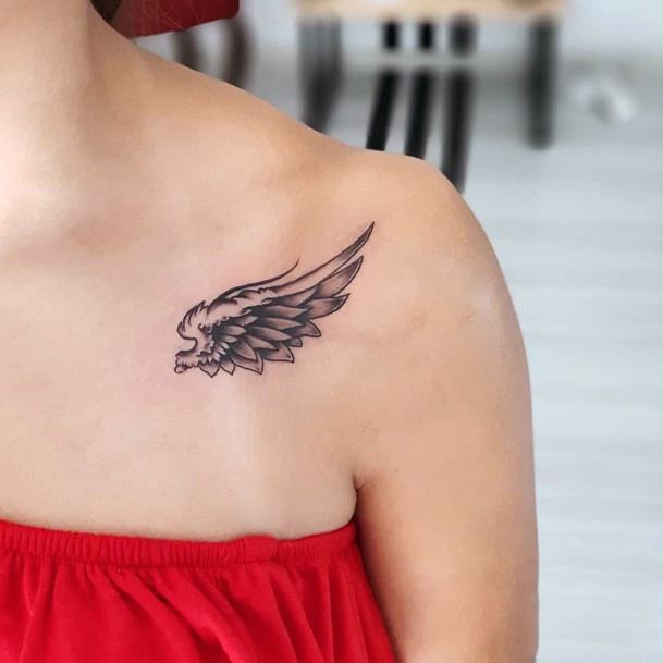 Tiny Angel Wings Tattoo