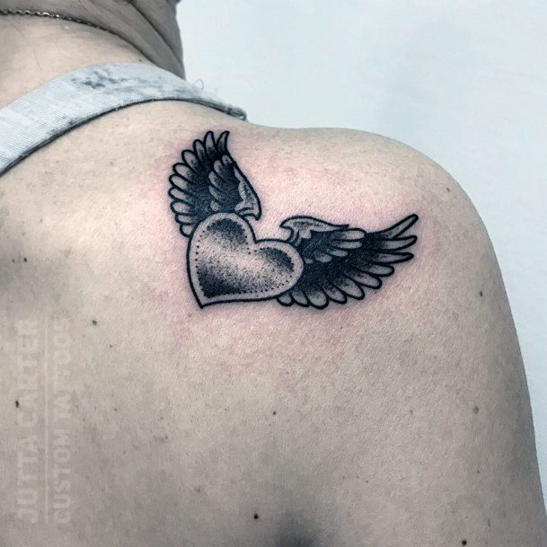 Tiny Angel Wings Tattoo