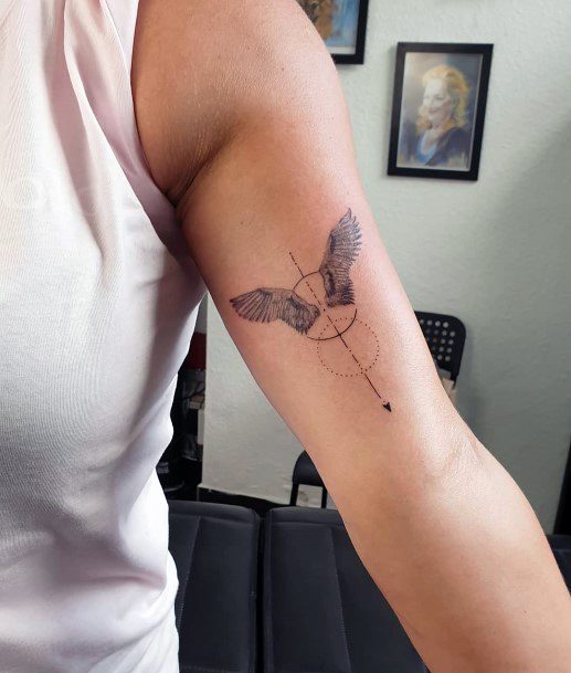 Tiny Angel Wings Tattoo