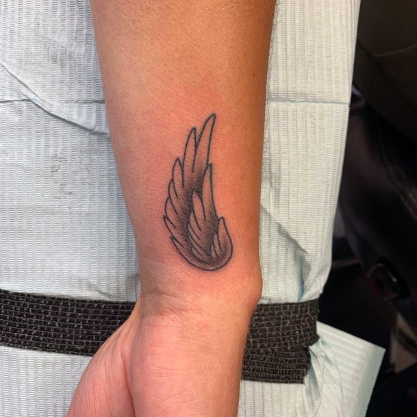 Tiny Angel Wings Tattoo