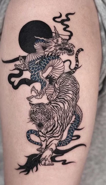 Medieval Dragon Tattoo