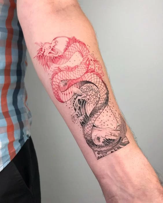 Medieval Dragon Tattoo