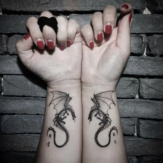 Medieval Dragon Tattoo