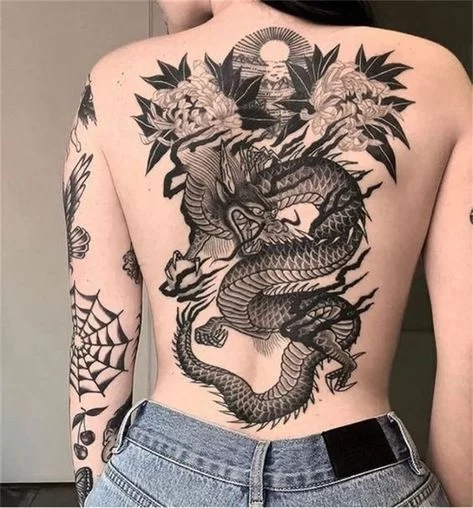 Medieval Dragon Tattoo