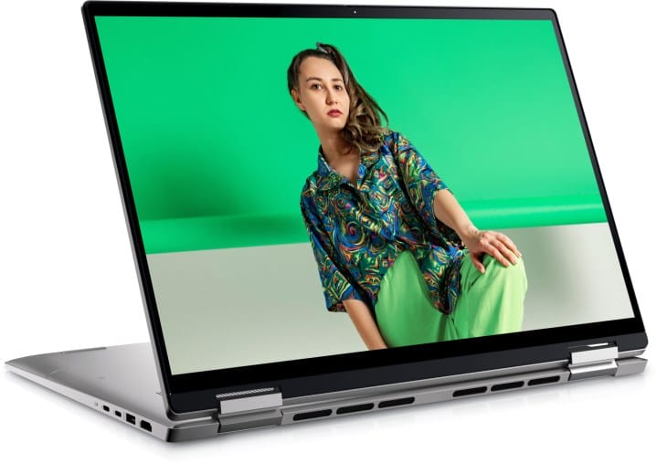 Dell Inspiron 16 2-in-1 in presentation mode.