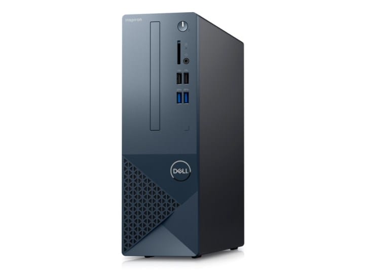 Dell Inspiron small desktop on white background.