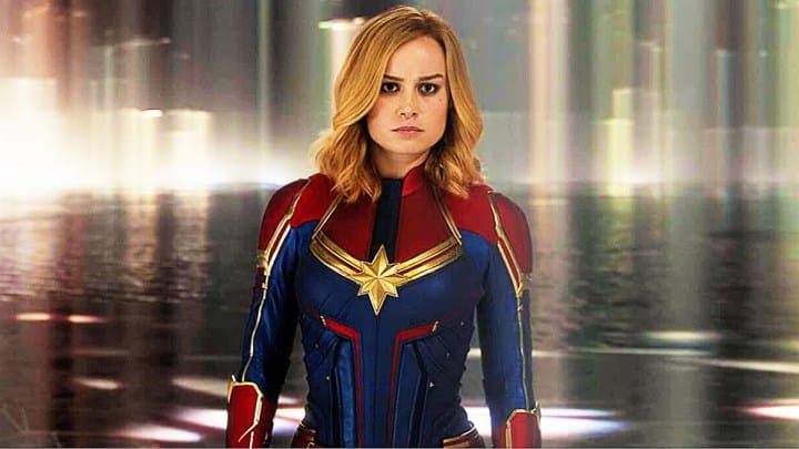 Brie Larson in Captain Marvel.