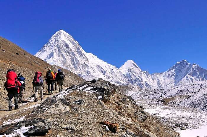 Hiking through the hills of Nepal