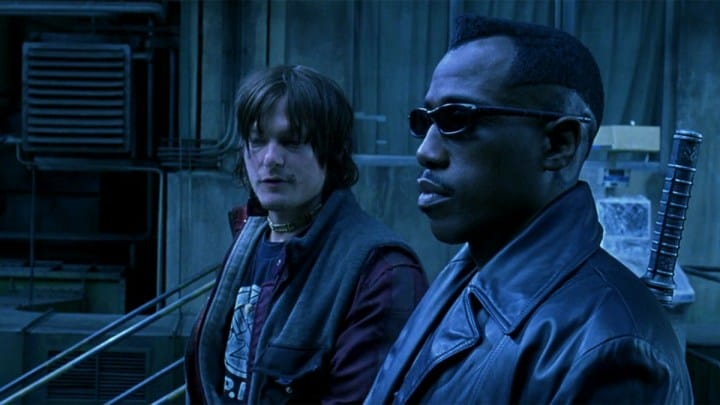 Norman Reedus and Wesley Snipes in Blade II.