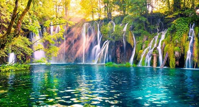 Plitvice lakes in national park