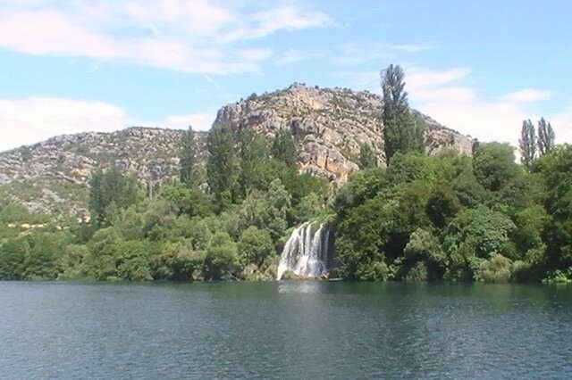 Watching the Roski Slap waterfalls