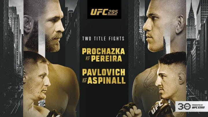 Jiri Prochazka and Alex Pereira face off on a promo poster.