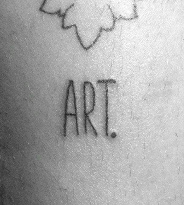 meaningful one-word tattoos