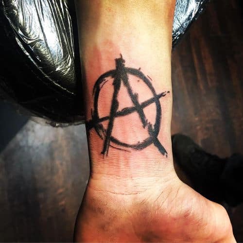 Anarchy Symbol Tattoo