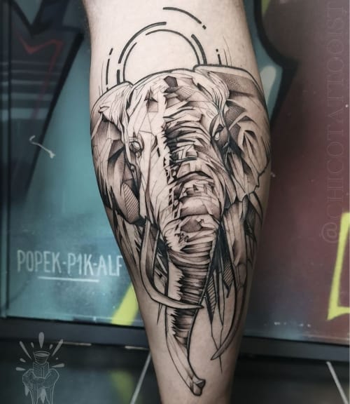 Elephant Tattoo (was fading)