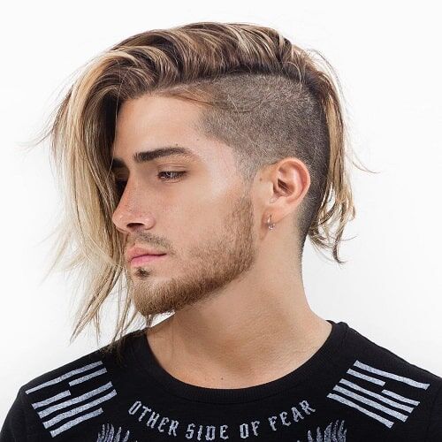 Long Hair with Shaved Sides