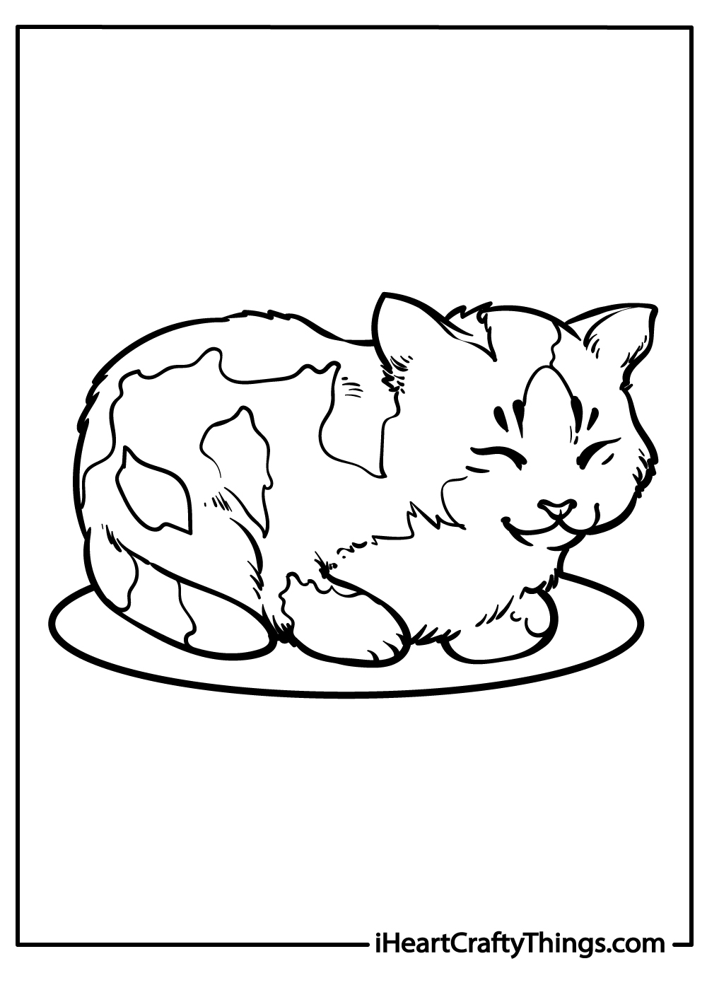 cat coloring sheet