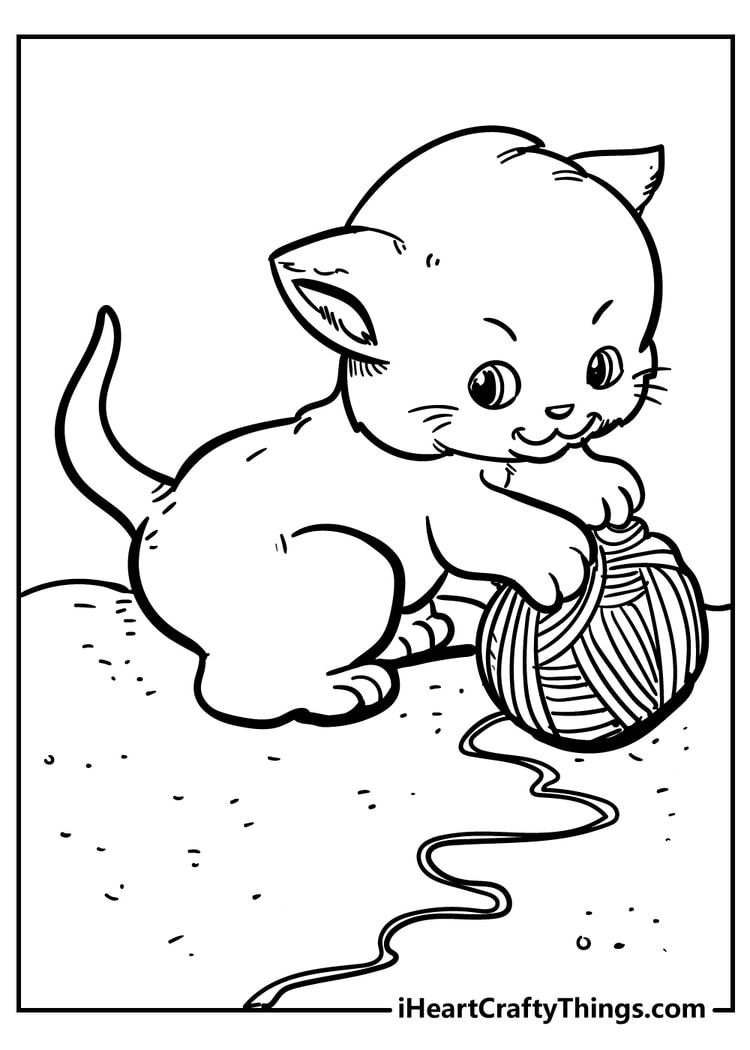 Cat coloring pages printable