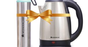 Crescent Kettle 1.8L + Sippy Stainless Steel Bottle, Gift Combo