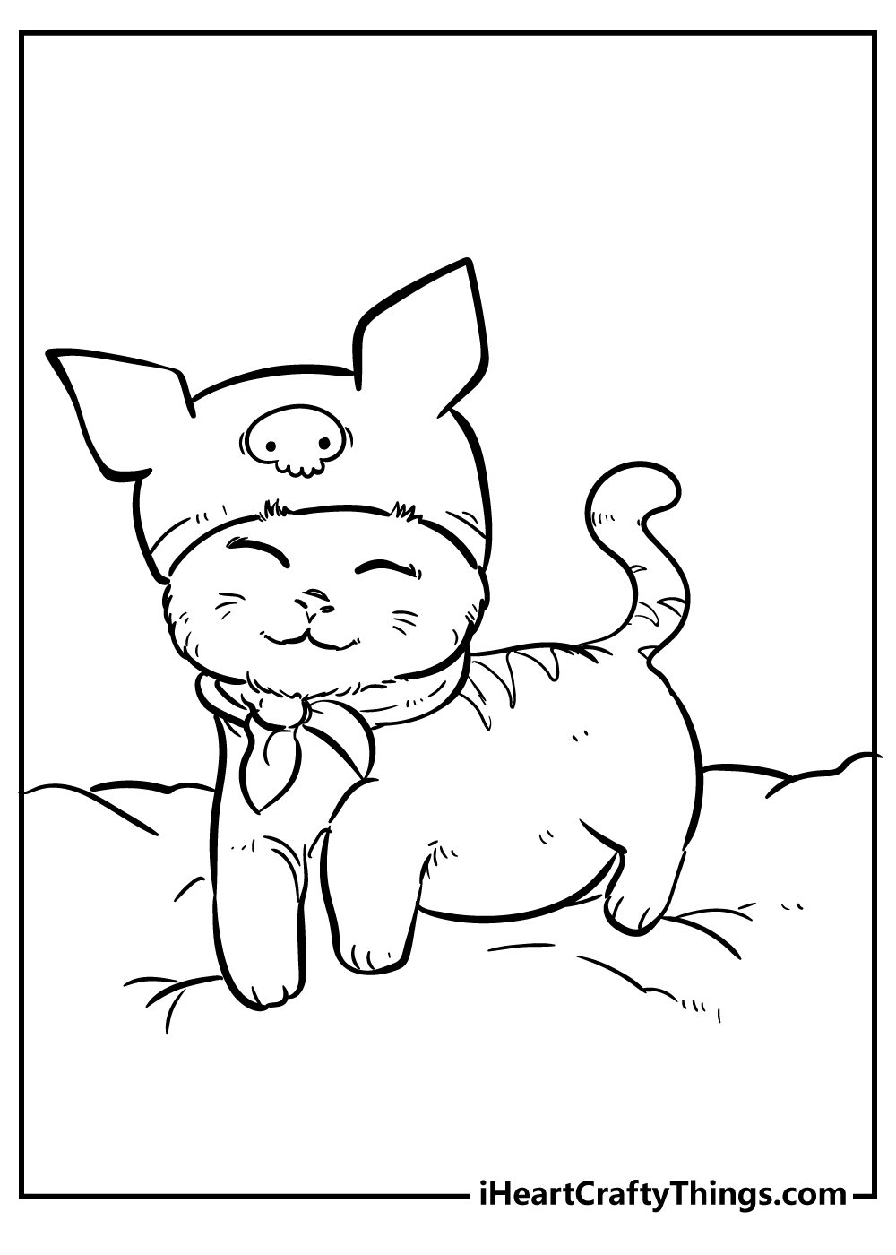 cat coloring page