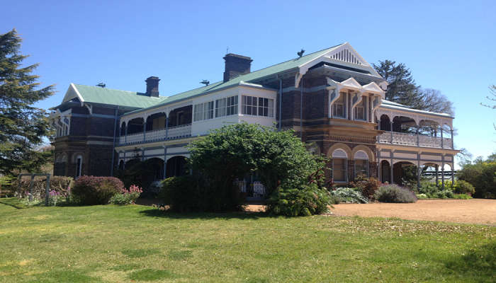 A view of the Saumarez Homestead main building