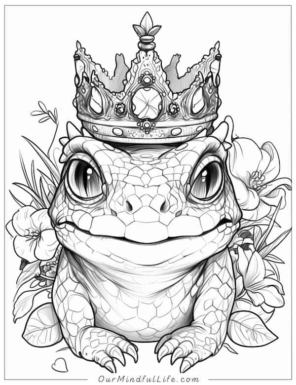 Prince Lizard coloring page