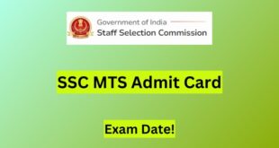 SSC MTS Admit Card 2024