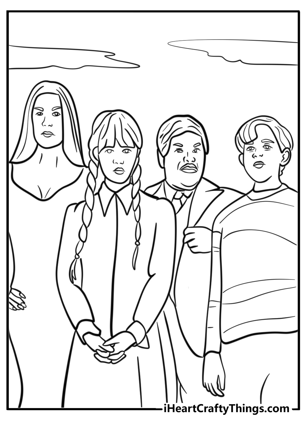 Addams family coloring pages