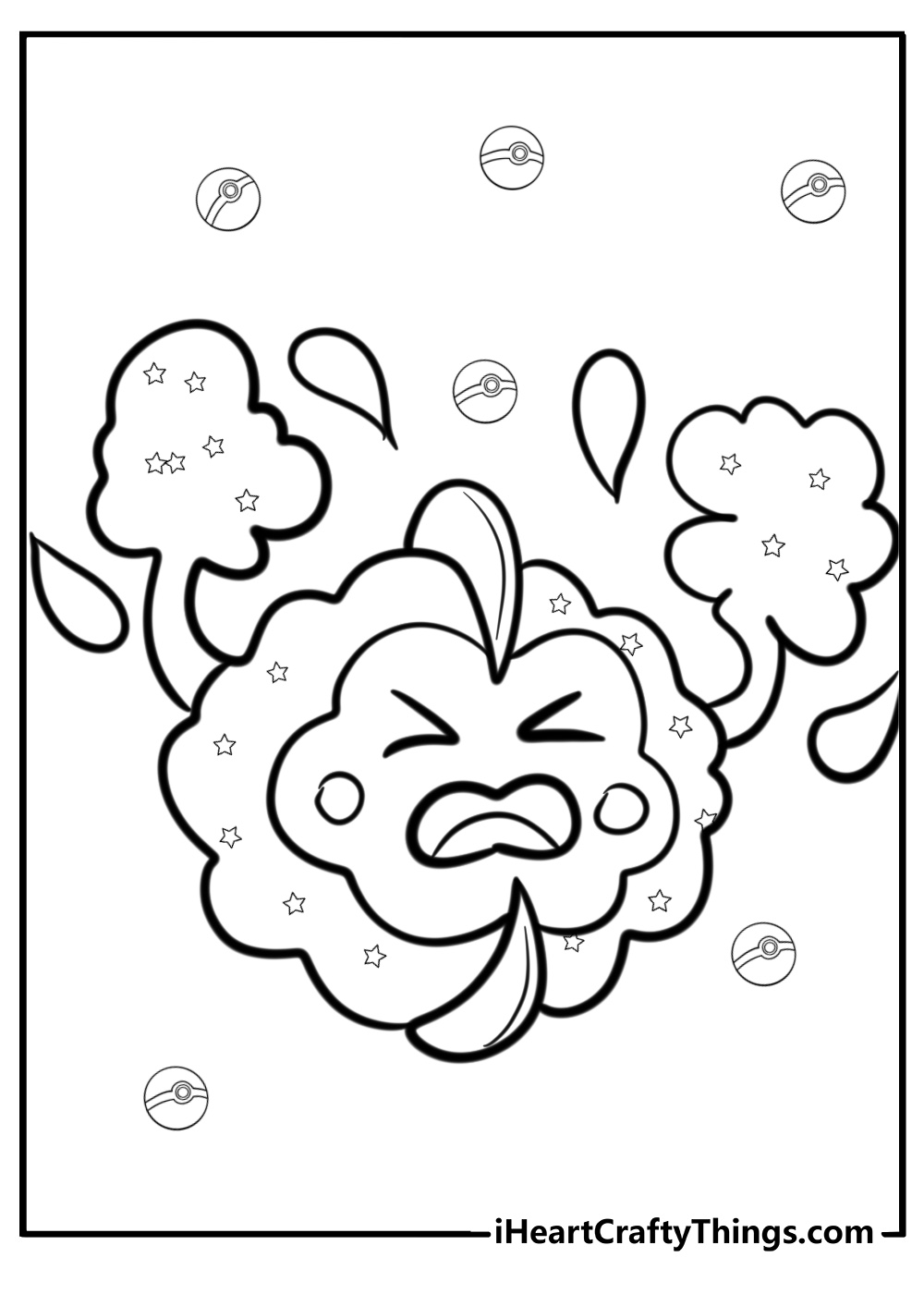 Cosmog coloring page