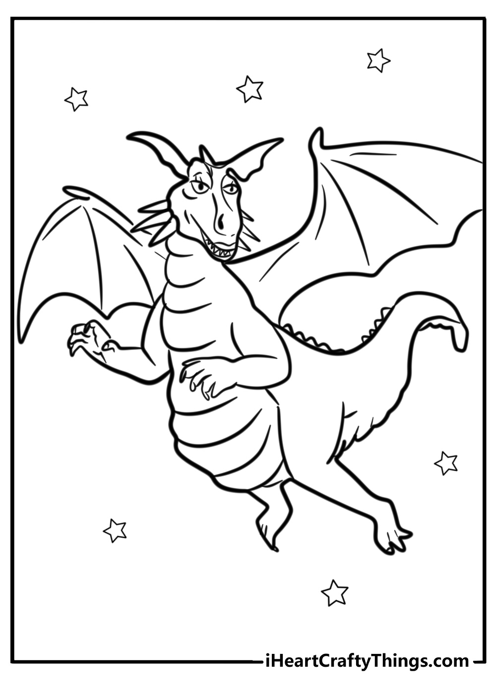 Dragon from shrek coloring pages